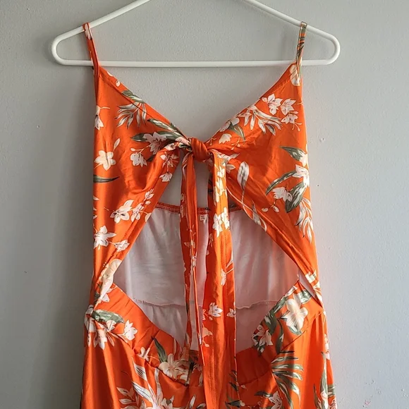 Womens Summer Sexy Sling Dress Hollow Cut Out Belly Slit Beach Casual Dress 2X - Picture 9 of 13